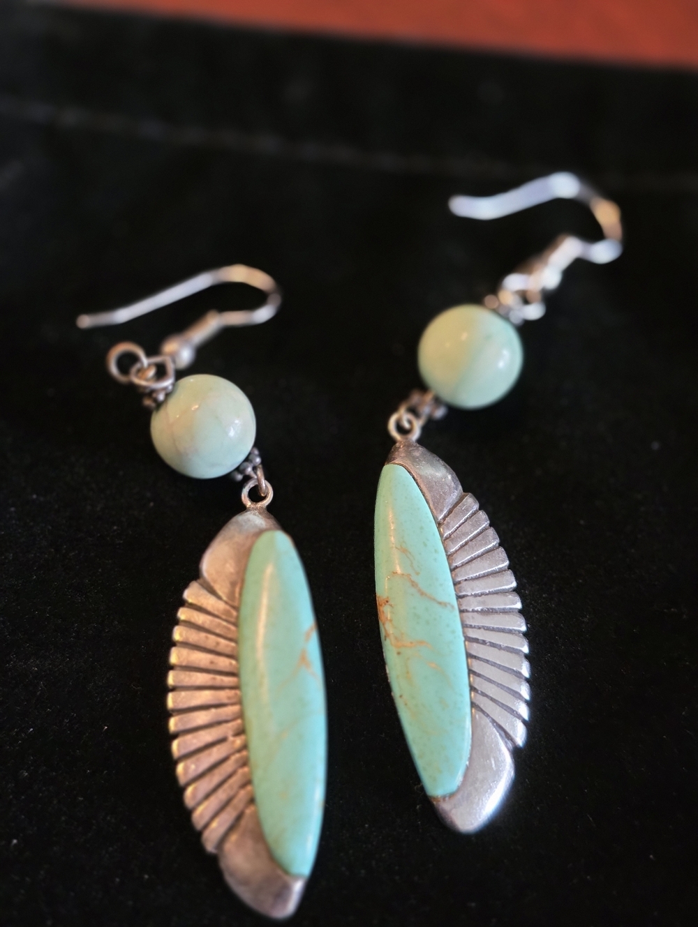 Stering Silver and Turquoise Earrings